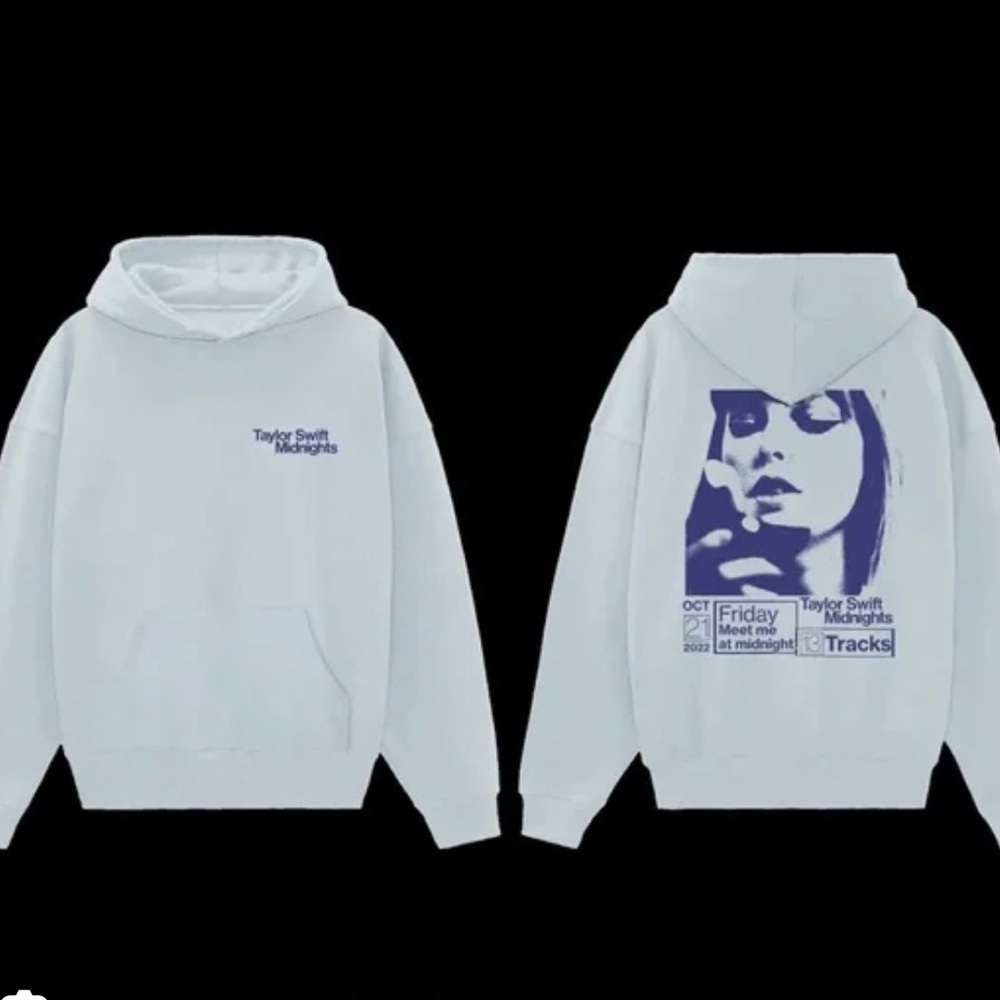 Taylor Swift Midnights Baby Blue Hoodie